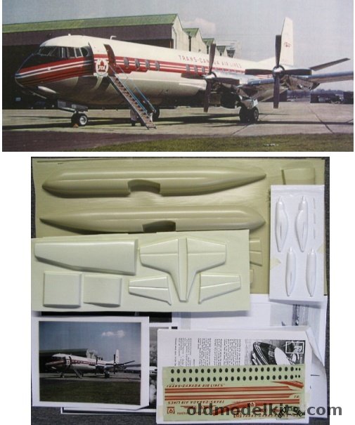 GHM 1/72 Vickers Vanguard Trans-Canada Airlines plastic model kit
